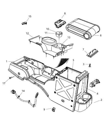 New 2007 Fits Chrysler Wrangler Smoker - Part # 4595833AC