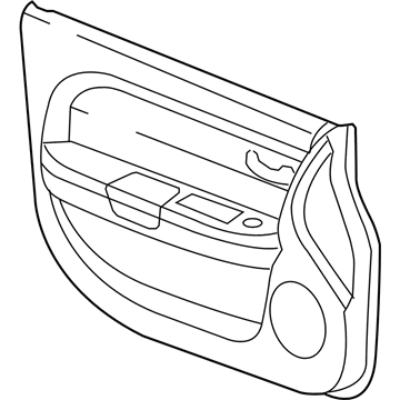 New 2007-2008 Fits Chrysler Sebring Panel-Front Door Trim - Part # 1GH661DBAA