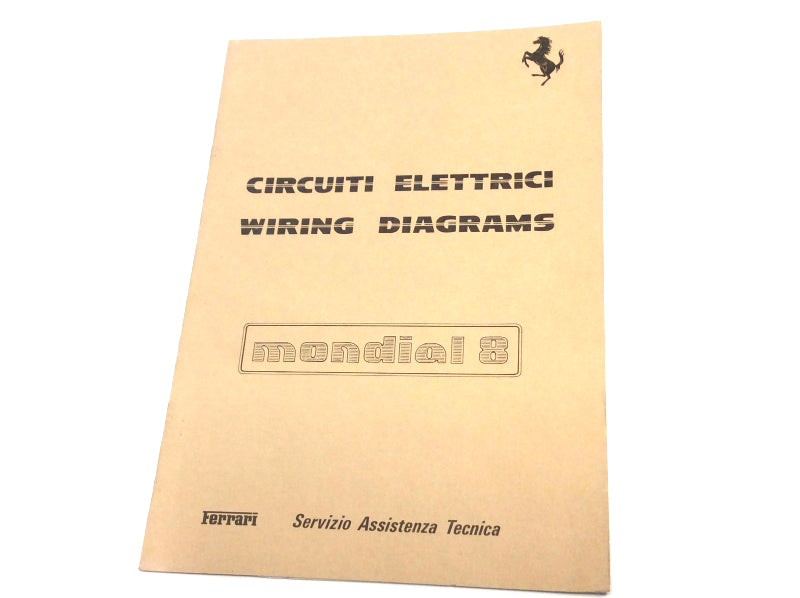OEM 1981 Ferrari Mondial 8 Electrical Wiring Schematics Manual Cat # 223/81