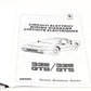 New 1986-1987 Ferrari 328 GTB/GTS Electrical Wiring Schematics Manual Euro Spec