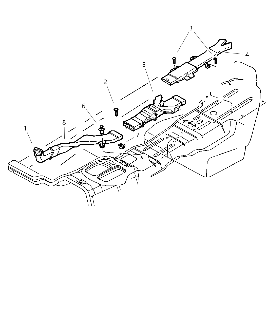 Duct Floor Rear