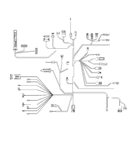 New 2005-2006 Fits Chrysler Crossfire Wiring-Body - Part # 5104977AA
