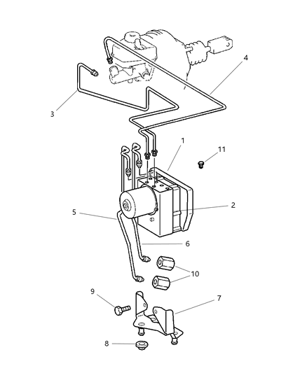 Bracket Brake Control Unit