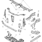 New OEM Genuine Plymouth, Front Left Lower Radiator Support Side Panel - Part # 4783351AE