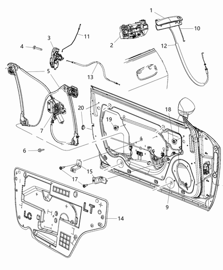 Bracket Door Pull Cup