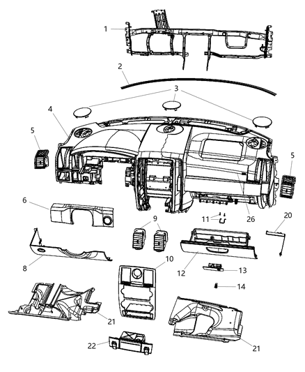 Mat Instrument Panel