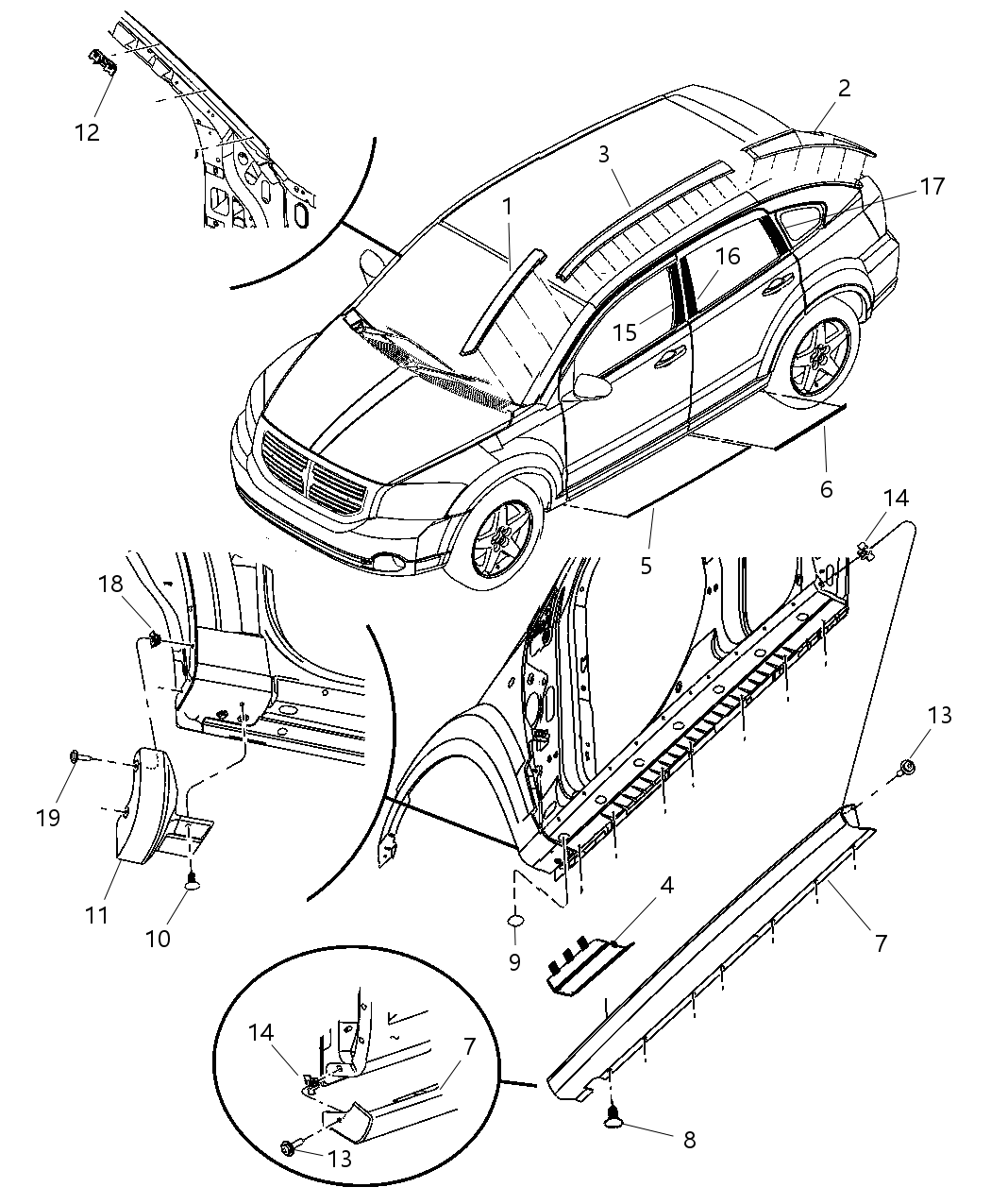 Molding Rear Door