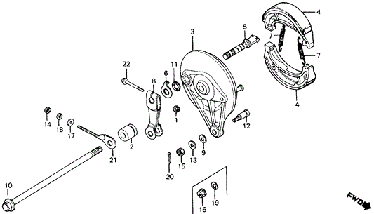 Axle, Fr. Wheel(Replaces 44301-400-000)