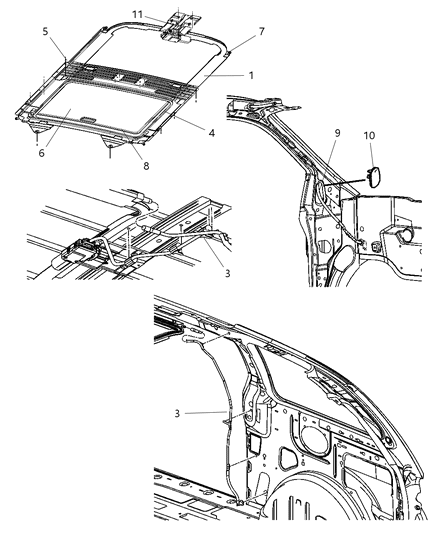 Deflector Sunroof Wind