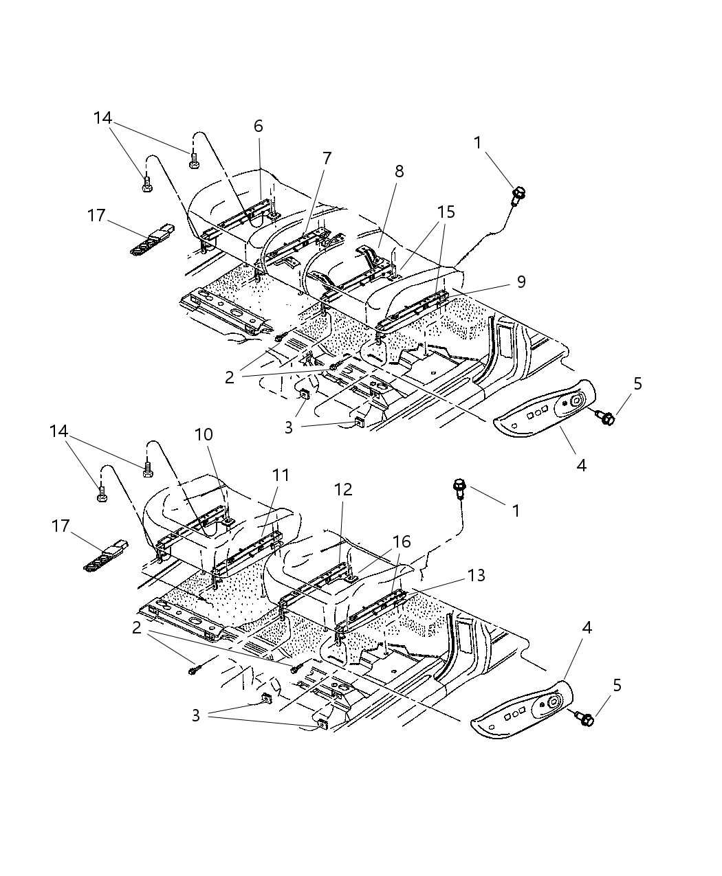 Adjuster Manual Seat 40/20/40 Seat