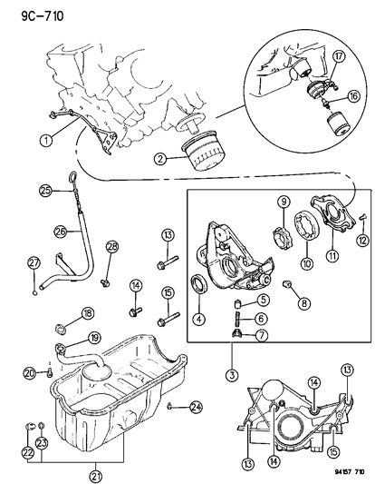 Chrysler - Case Assembly, Oil Pump - Part # MD304293