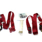 New OEM 1987-1988 Camaro, Firebird Rear Seat Belt Kit Carmine Red, Part # 999670