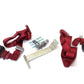New OEM 1987-1988 Camaro, Firebird Rear Seat Belt Kit Carmine Red, Part # 999670