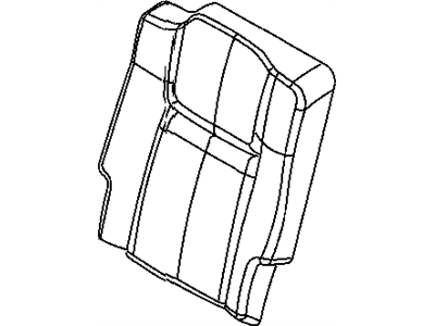 New 2010 Fits Chrysler Commander Rear Seat Back Cover Left - Part # 1PZ90XDVAA