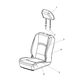 New 2013 Fits Chrysler 1500 Front Seat Cushion Cover - Part # 5MV87DX9AA