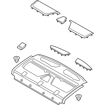 Panel Assy - Rear Package Tray Trim