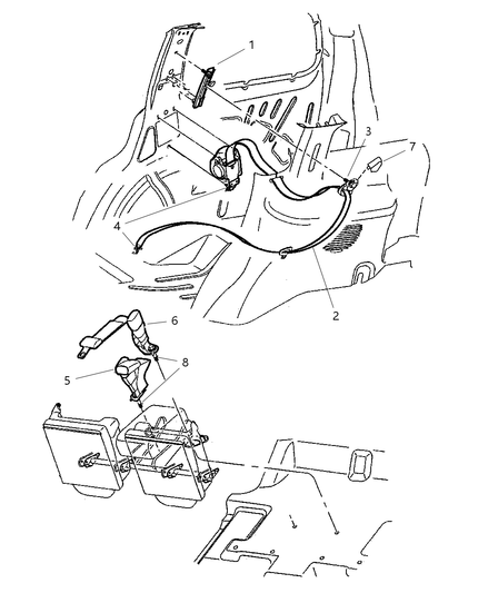Seat Belt Rear Inner Right