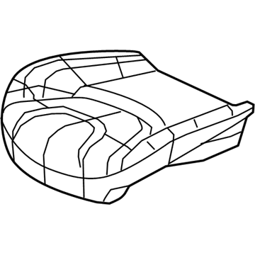 New 2017-2018 Fits Chrysler Grand Cherokee Front Seat Cushion Cover - Part # 5VF78HL1AD