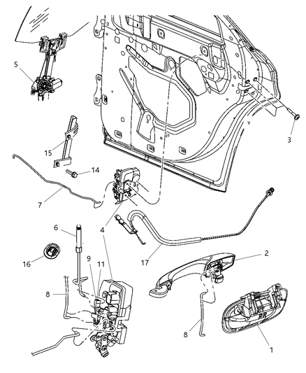 Link Inside Handle To Latch Rear Door