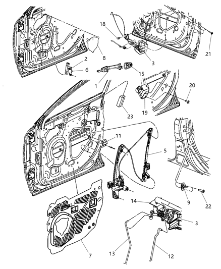 New 2005-2008 Fits Chrysler Pacifica Cover-Outside Door Handle - Part # UP85ARHAB