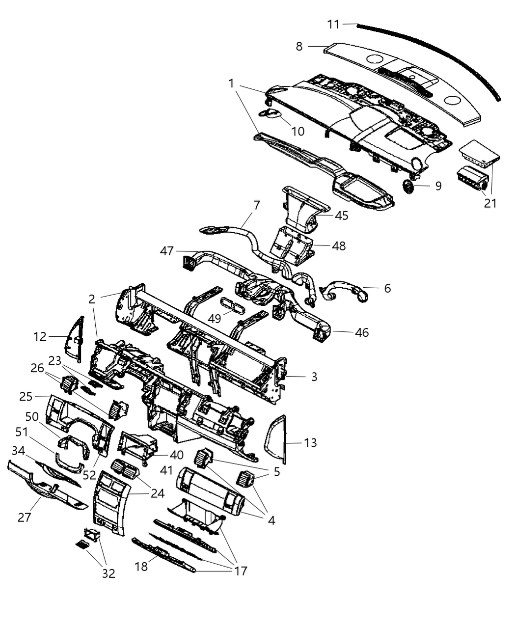 End Cap Instrument Panel