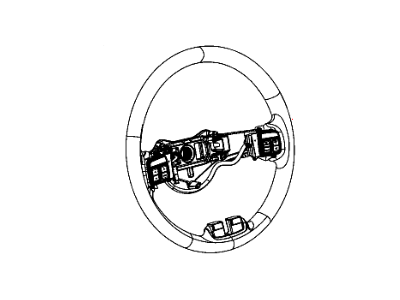 New 2013 Fits Chrysler Grand Cherokee Wheel-Steering - Part # 5MT12DX9AA