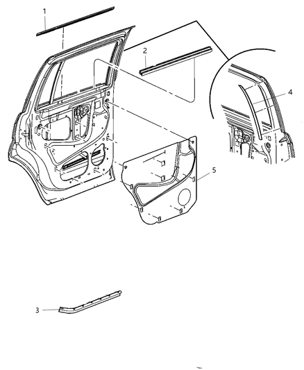 Seal Rear Door Sill Seal