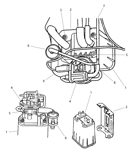 Bracket Leak Detection Pump