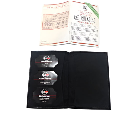 Used 1990 Corvette Owners Portfolio Black Leather Pouch