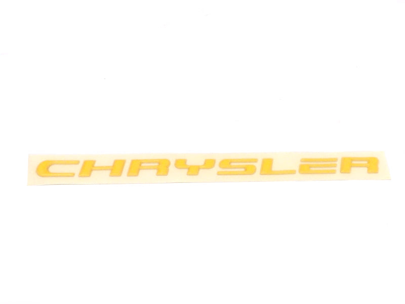 New 1992-1996 Fits Dodge Viper "CHRYSLER" Yellow Sticker Decal, Part # GM69PJE