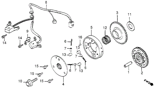 Flange, Starter Clutch