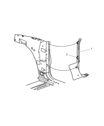New 2007-2008 Fits Chrysler Pacifica Panel-Cowl - Part # TW39BDAAD