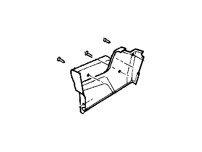 New 2004-2007 Fits Chrysler Grand Caravan, Town & Country Shield-W/Cupholder - Part # UK251D5AA