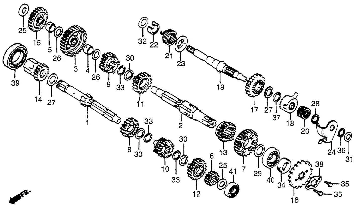 Gear, Countershaft Low (36T)