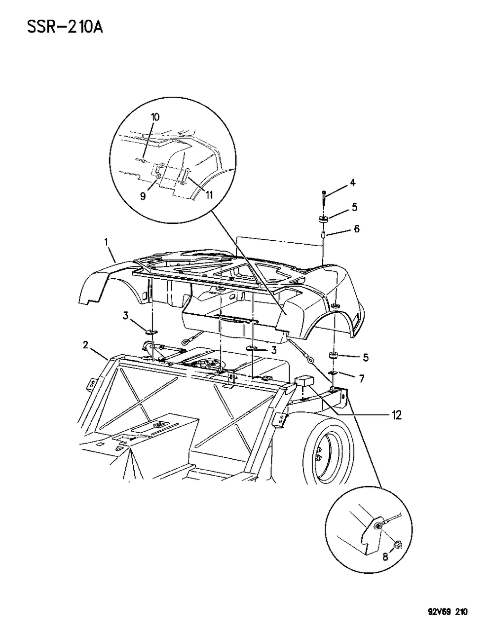 Spacer, Floor Pan Isolator