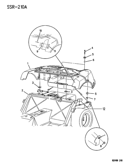 Spacer, Floor Pan Isolator