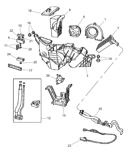 Extension Assembly, Evaporator, W/Clamp