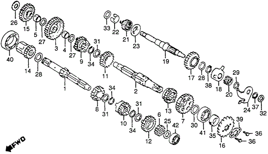 Gear Only, Idle Starter (29T)