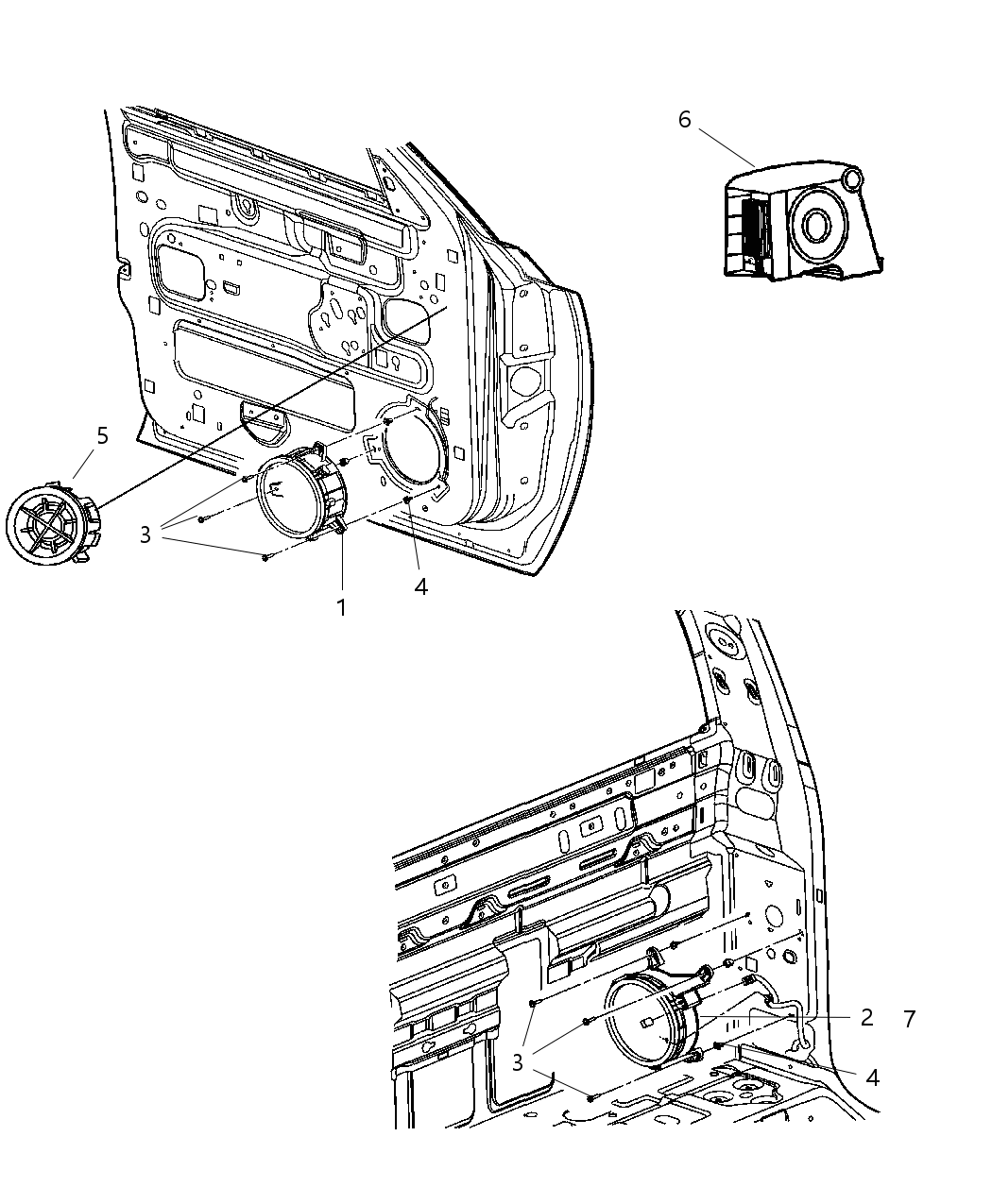 Speaker Rear 6.5