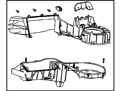 Housing Evaporater And Blower Contains: Upper  Housing, Lower Housing, Studs, And Housing Screws
