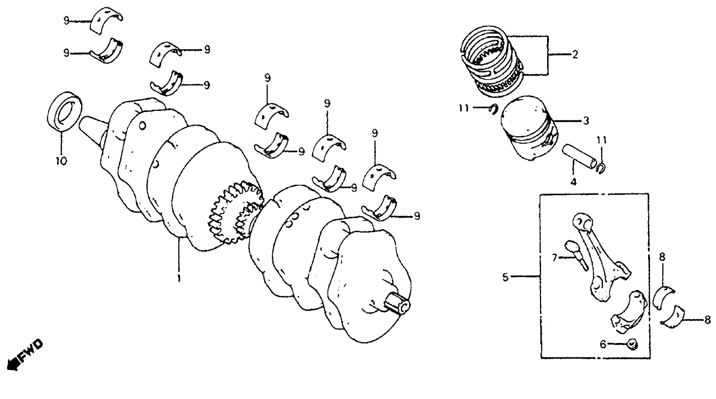 Ring Set, Piston (Over Size) (0.50) (Riken)
