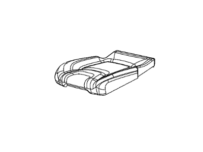 New 2016-2018 Fits Chrysler Grand Cherokee Rear Seat Cushion Cover Right - Part # 6CB94DW1AB