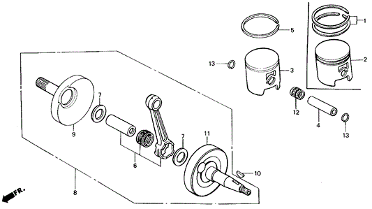 Ring Set, Piston (Over Size) (0.25)