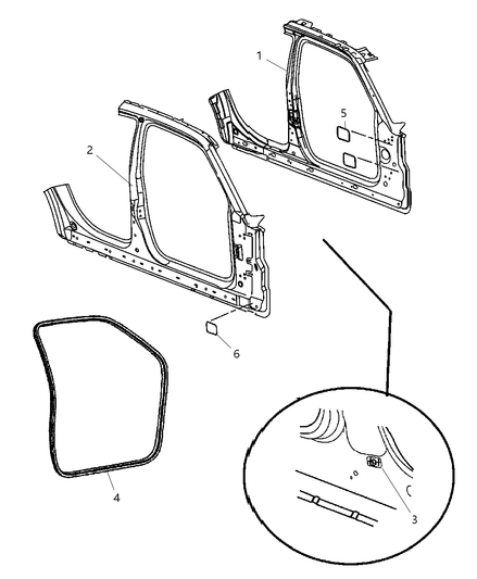 Panel Body Side Aperture Front Inner