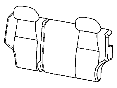 New 2005-2007 Fits Chrysler Grand Cherokee Headrest-Rear - Part # 1BF851D5AA
