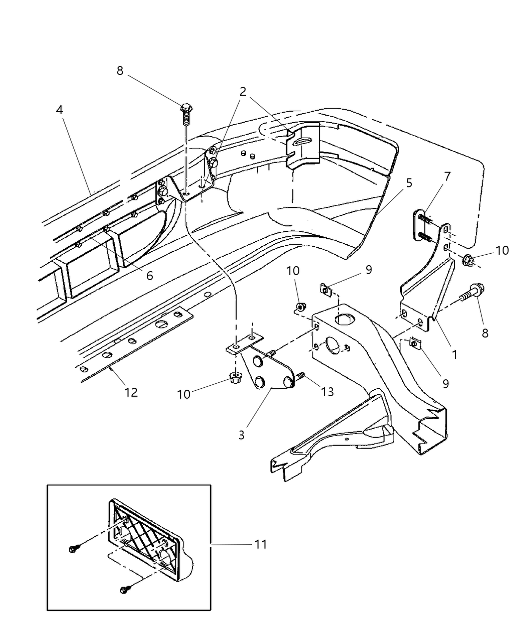 Bracket Front Bumper