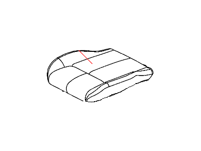 New Fits Chrysler Front Seat Cushion Cover - Part # 5LL04HL1AA