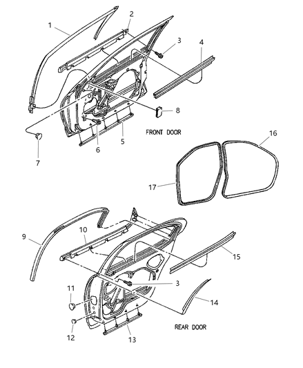 Weatherstrip Rear Door Opening