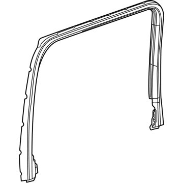 New 2022-2024 Fits Chrysler Grand Cherokee Molding-Door Window Opening - Part # 6PU97TX7AB