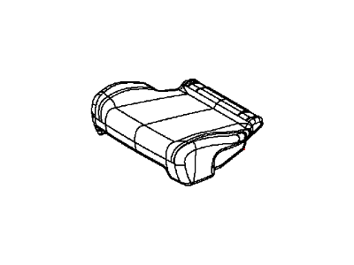 Cover Rear Seat Cushion 2Nd Row